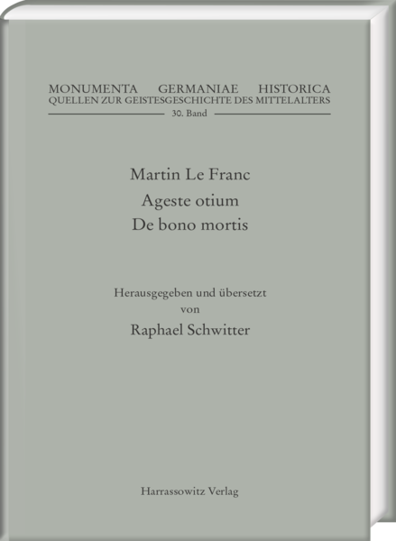Buchcover "Martin le Franc" von Raphael Schwitter