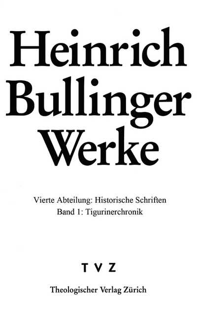 Buchcover Tigurinerchronik
