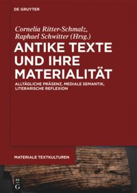 Buchcover "Antike Texte und ihre Materialität" von Raphael Schwitter