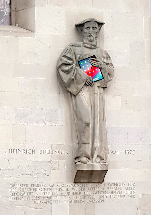 Foto Bullinger am Grossmünster