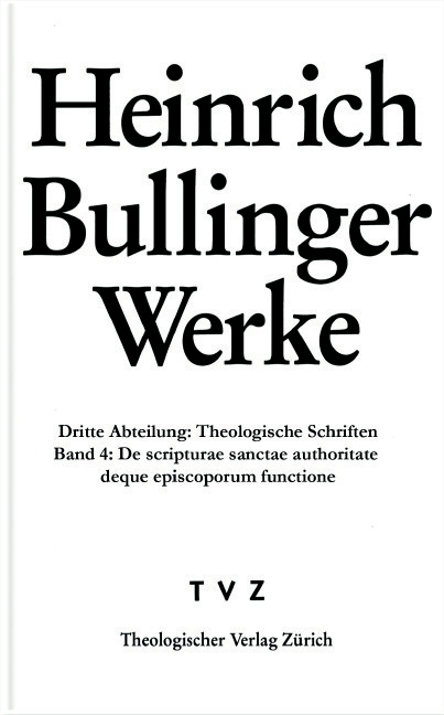 Cover, Heinrich Bullinger, De scripturae