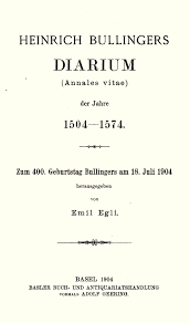 Cover, Heinrich Bullinger: Diarium